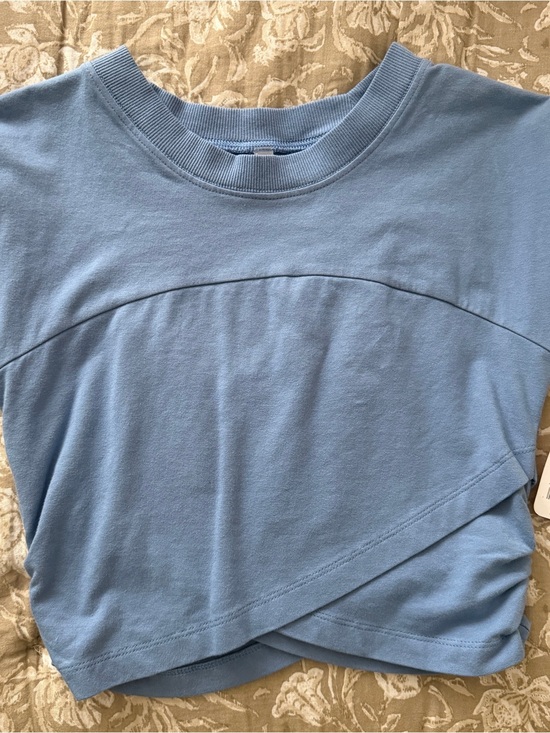 FP Movement by Free People Tops - Light Blue Women's Short Sleeve Hot Shot Twist-Front Top Only FP Movement Sz xs